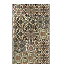 Tapis en vinyle béton ambre éclectique arménien