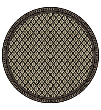 Set de table rond en vinyle noir Jaipur