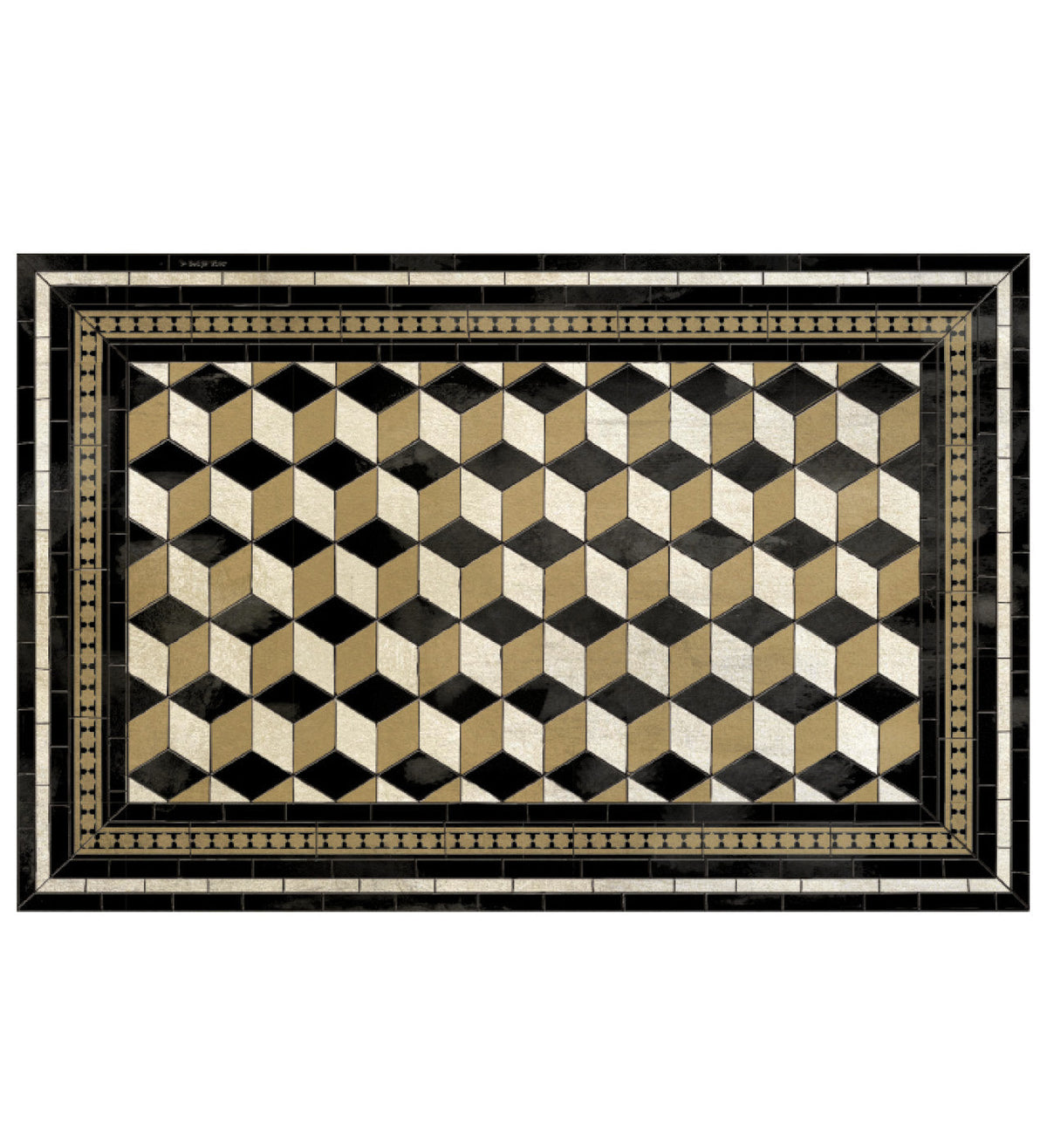 Bauhaus Gold Vinyl Placemat