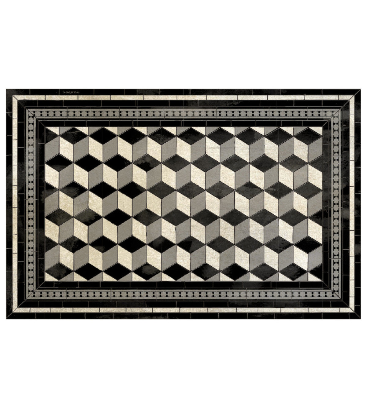 Bauhaus Silver Vinyl Placemat