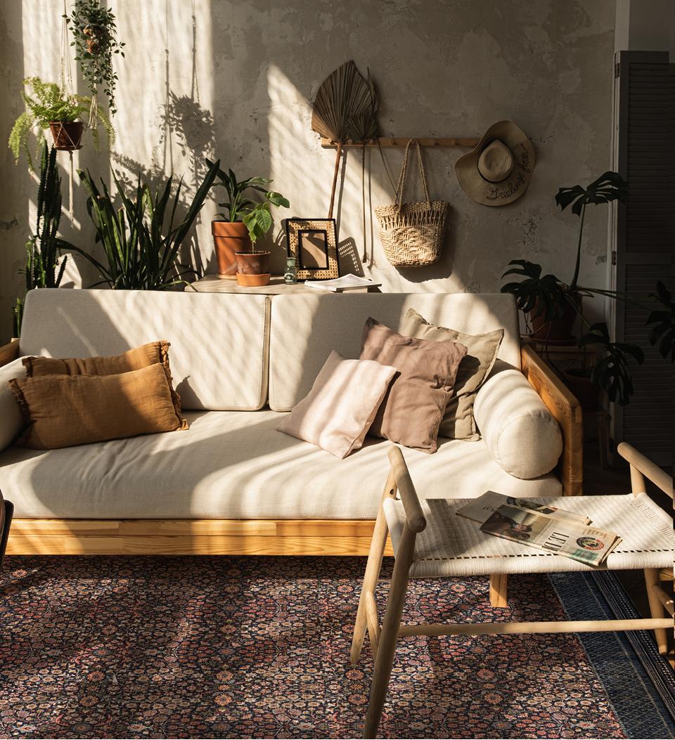 Bohemian garden Vinyl Rug - Beija Flor – Beija Flor World