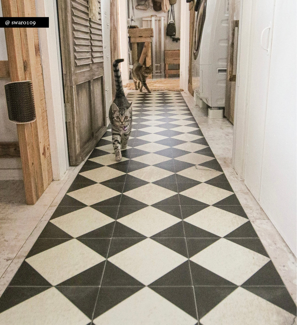 Chess Antique - Tapis de sol Modu en vinyle