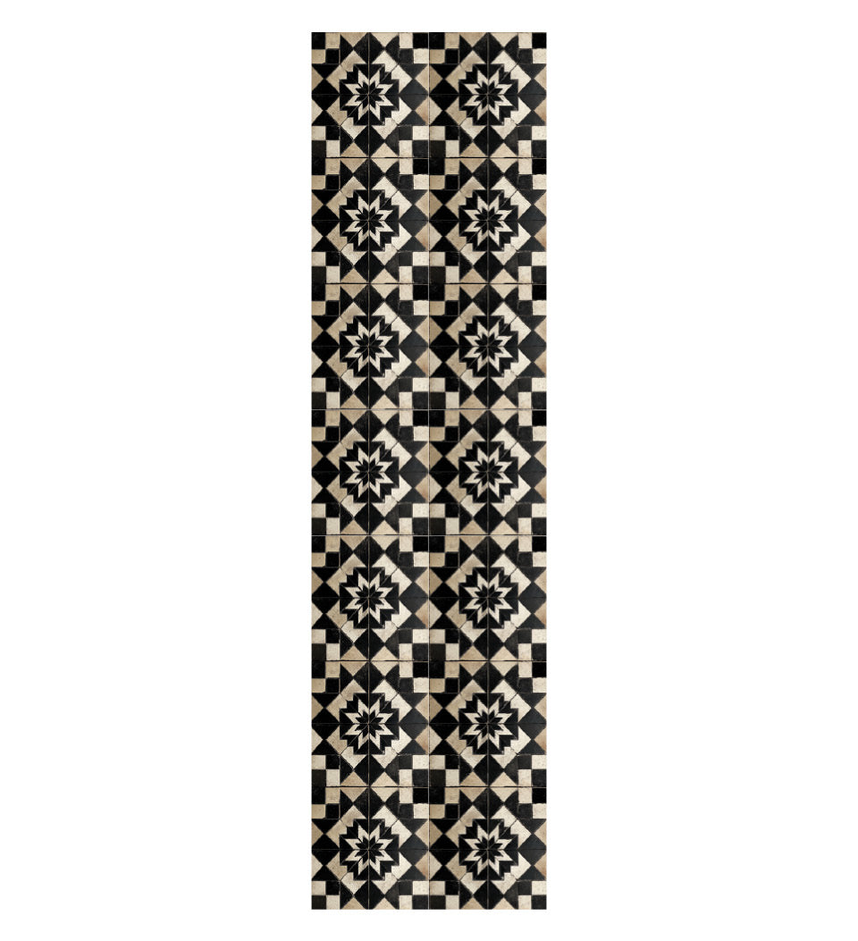 Chemin de table en vinyle antique Gambit Chess