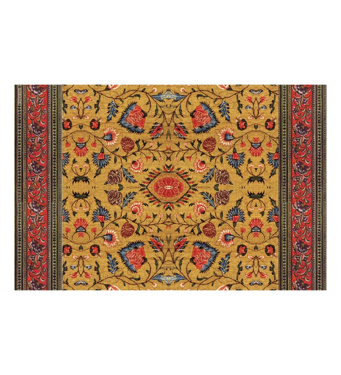 Bohemian Garden Gold Vinyl Placemat