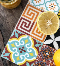 Eclectic Colorful Vinyl Placemat