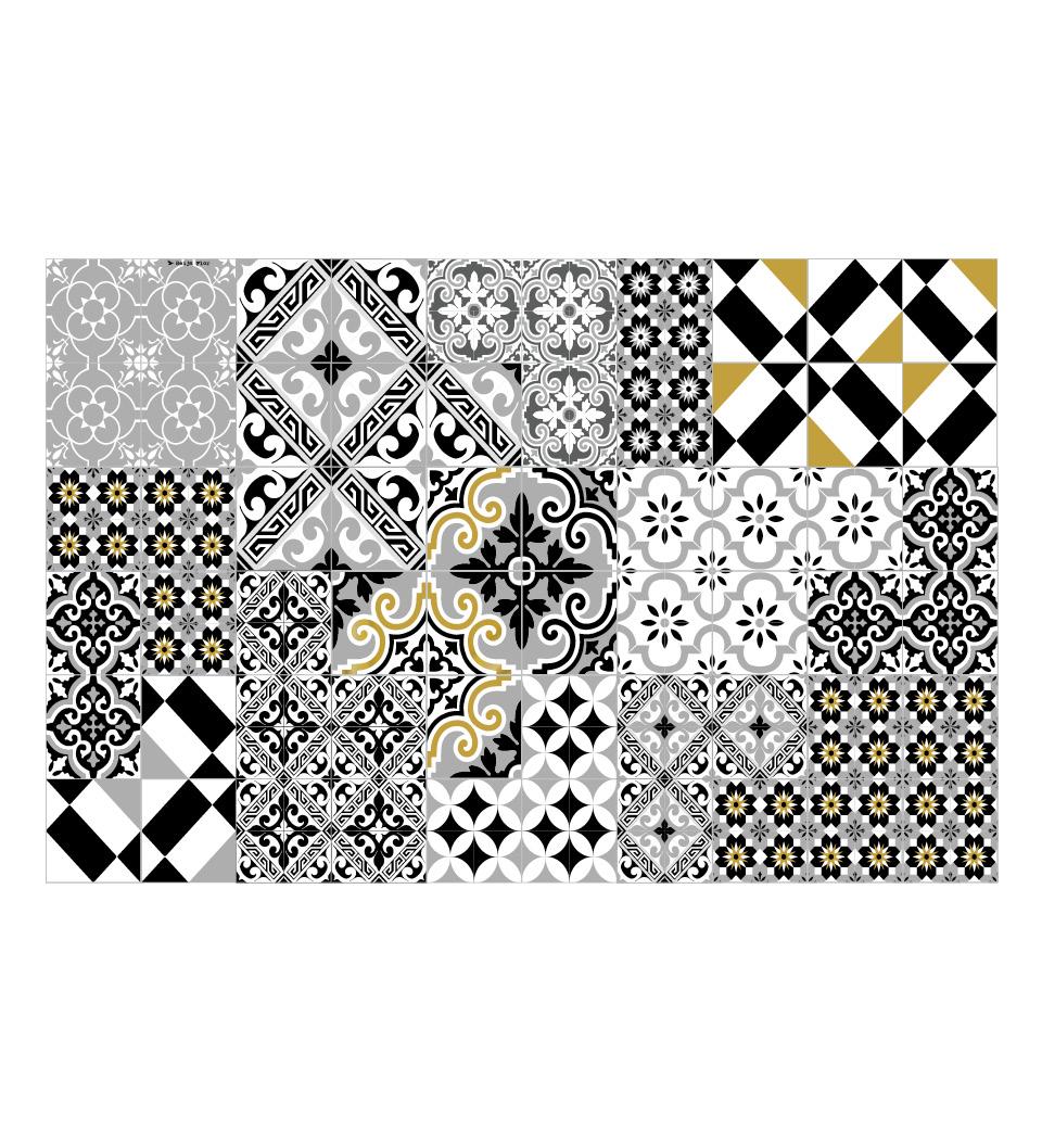 Eclectic Gold Vinyl Placemat