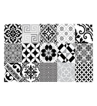 Eclectic Black & White Vinyl Placemat