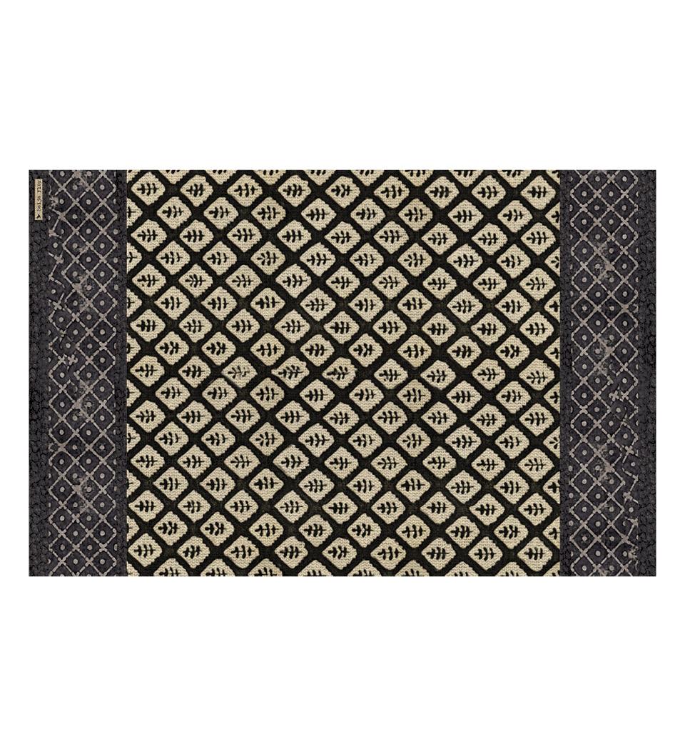 Set de table en vinyle noir Jaipur