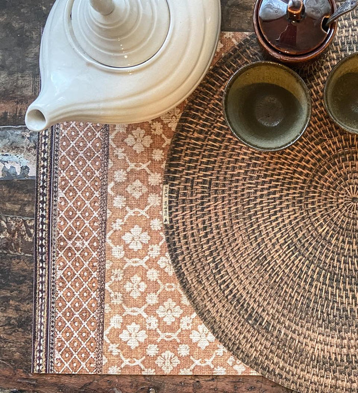 Set de table en vinyle ambre Jaipur