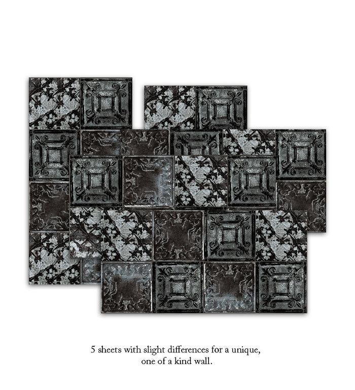 Tin Tile Dark KAMI – Beija DIY Wall Paper