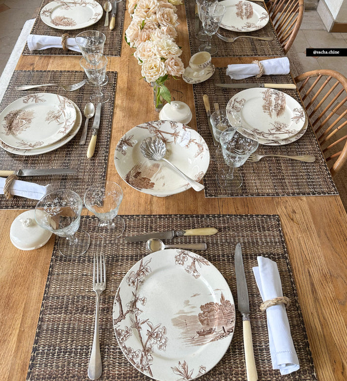 Set de table en vinyle naturel Ada