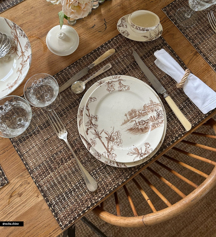 Set de table en vinyle naturel Ada