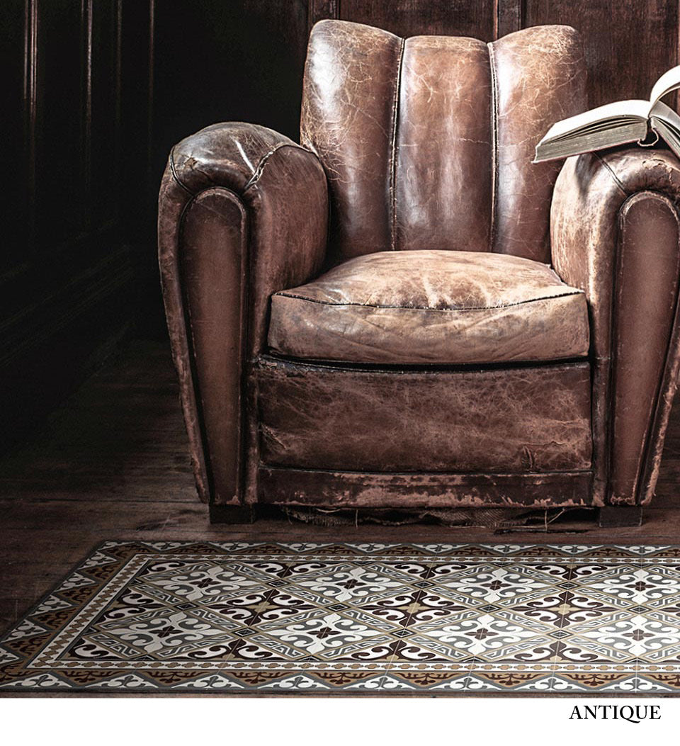 Flor de Lis Classic Vinyl Rug