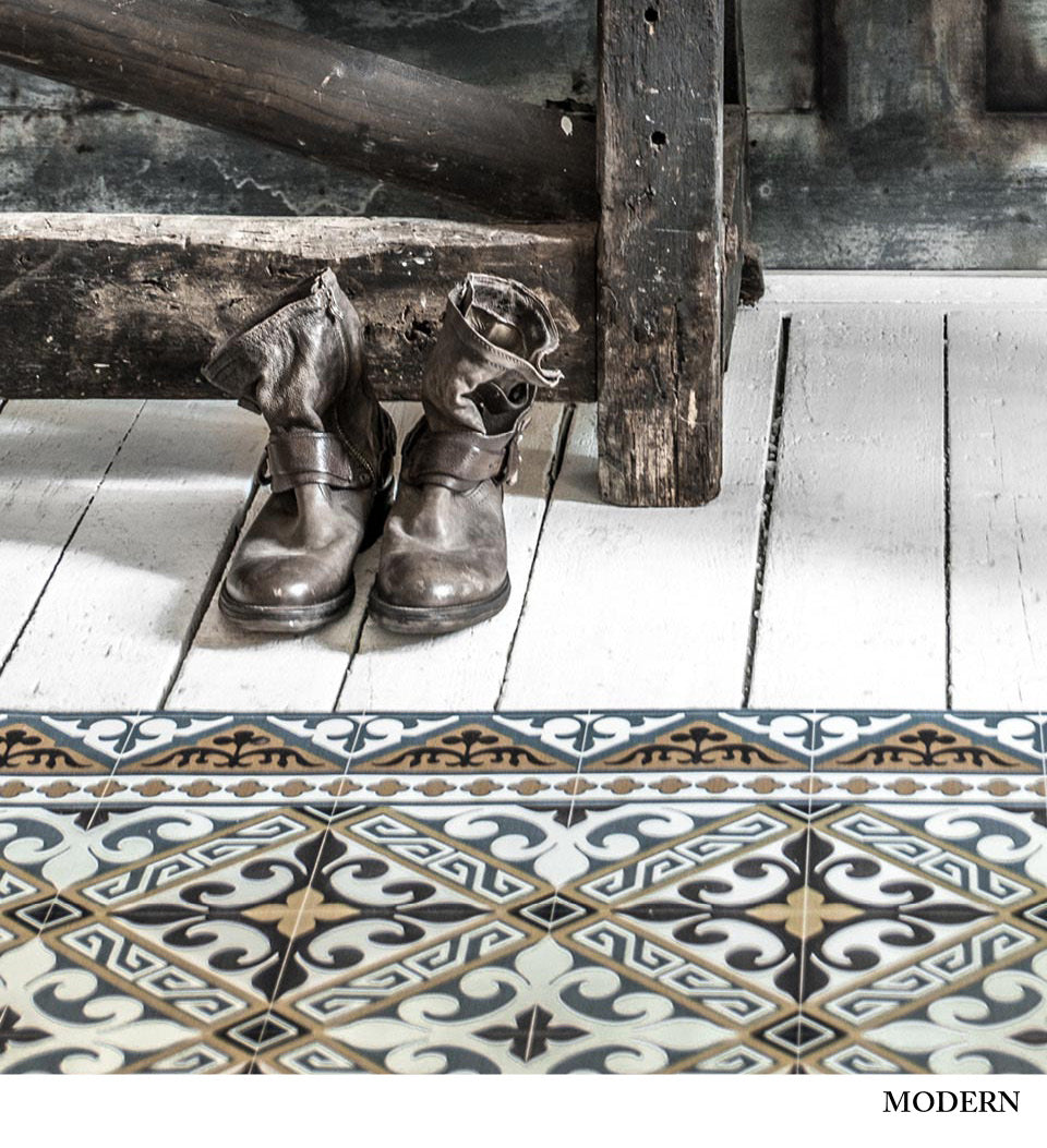 Flor de Lis Classic Vinyl Rug