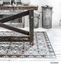 Flor de Lis Classic Vinyl Rug