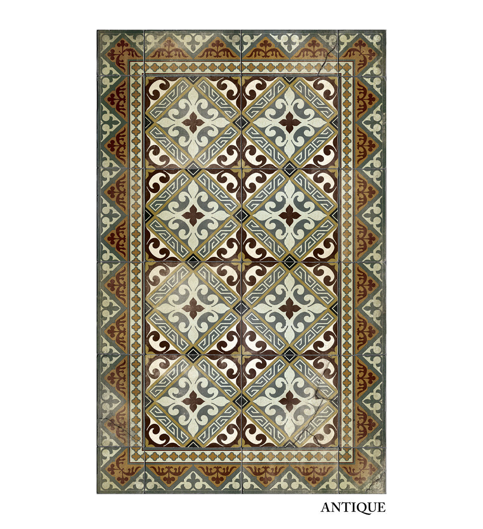 Flor de Lis Classic Vinyl Rug