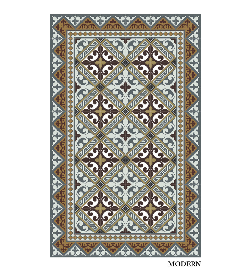 Flor de Lis Classic Vinyl Rug