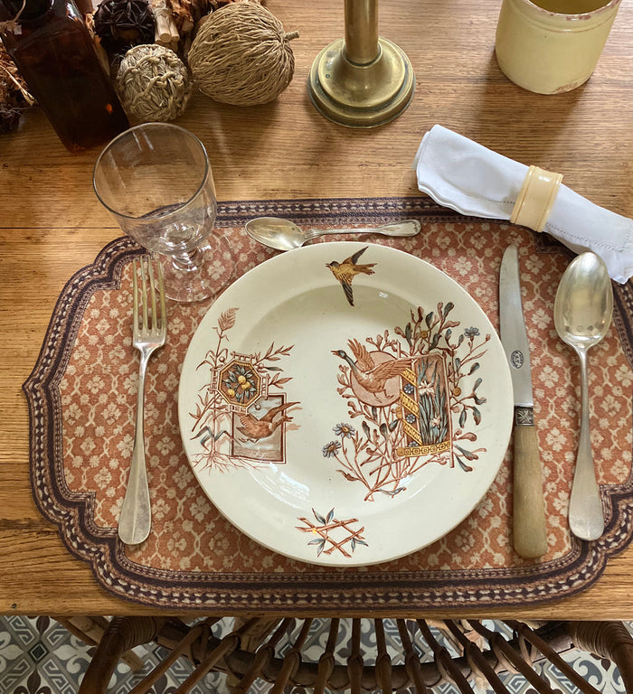 Set de table en vinyle découpé ambre Jaipur