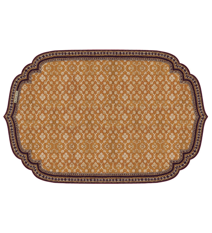 Set de table en vinyle découpé ambre Jaipur