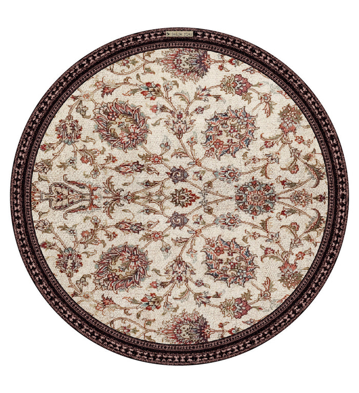 Set de table rond en vinyle d'automne du jardin bohème