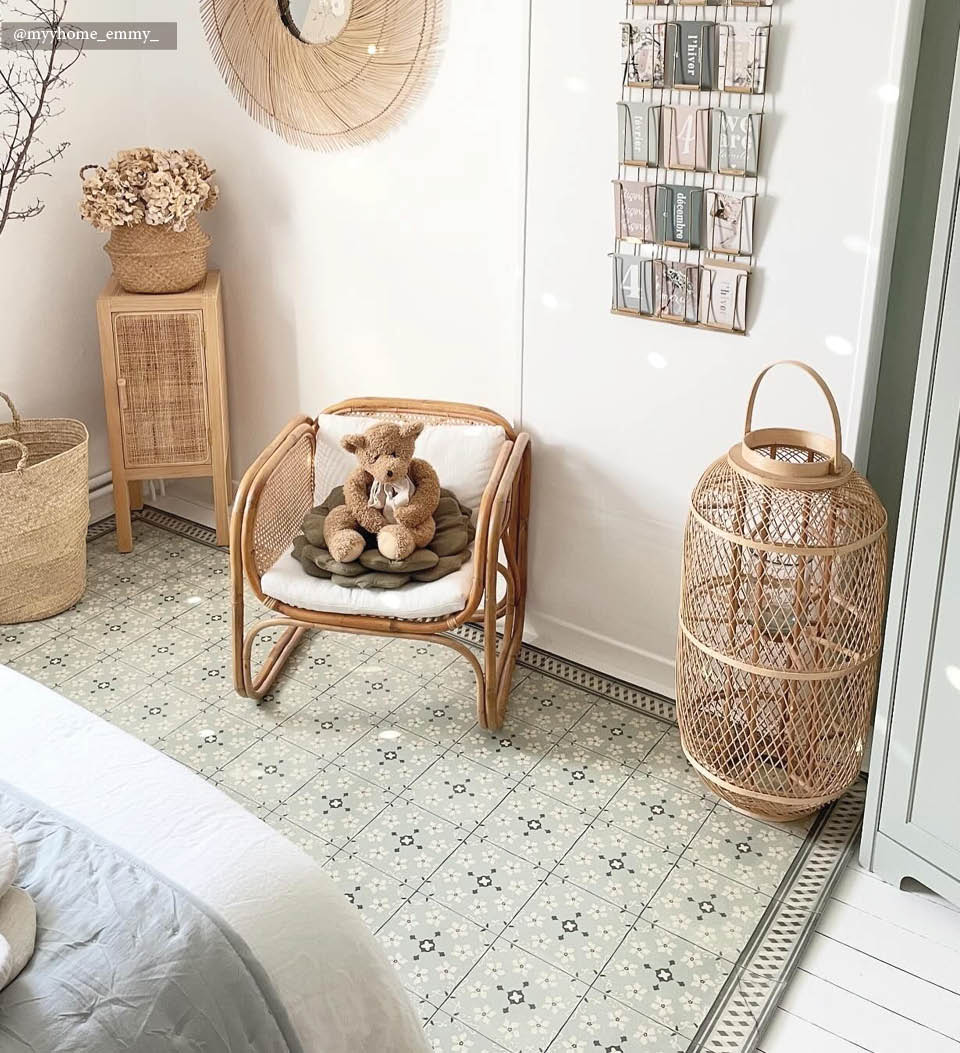 Almond Vinyl Rug - Beija Flor – Beija Flor World