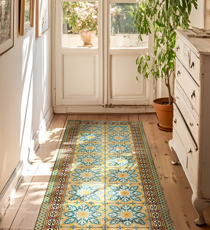 India Classic Vinyl Rug