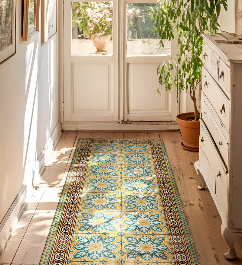 India Classic Vinyl Rug
