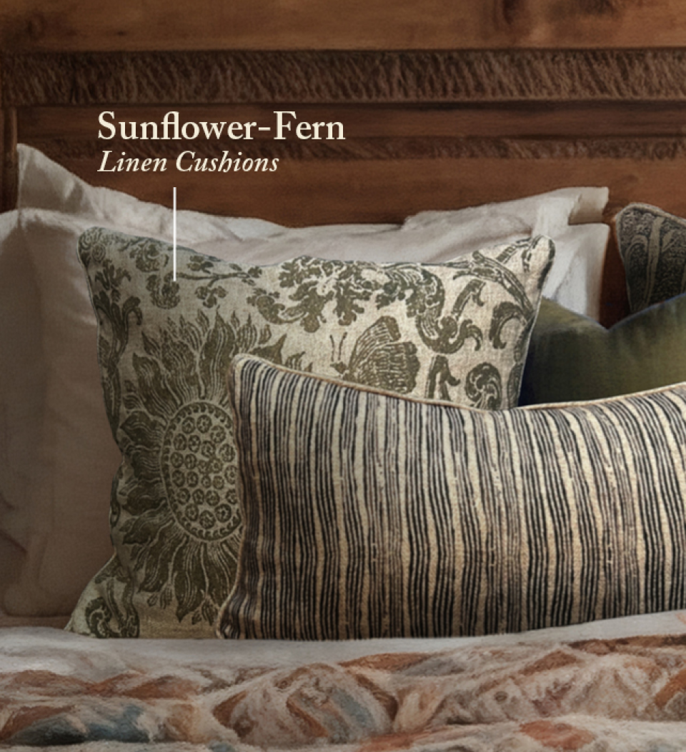beija Sunflower-Fern Cushion – Beija Flor World