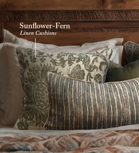 Sunflower-Fern Cushion