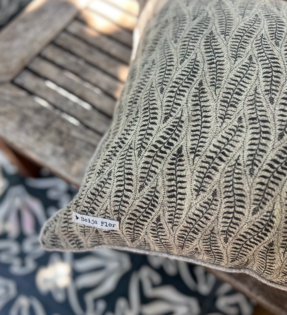 Sunflower-Fern Cushion