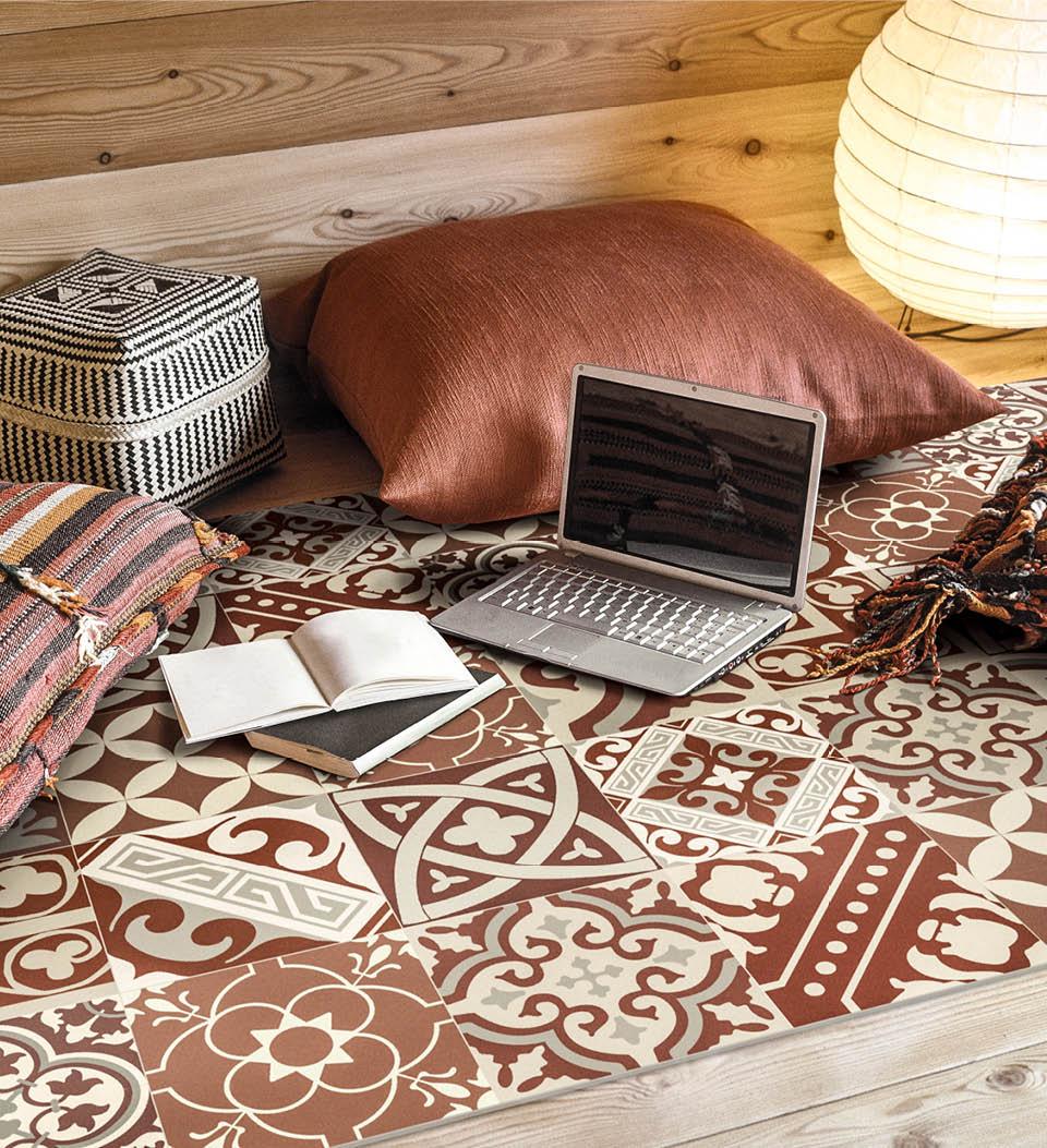 beija Eclectic Vinyl Rug
