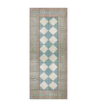 Gambit Cyan Vinyl Rug