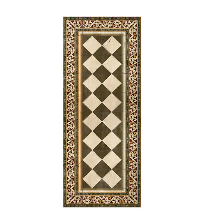 Gambit Olive Vinyl Rug