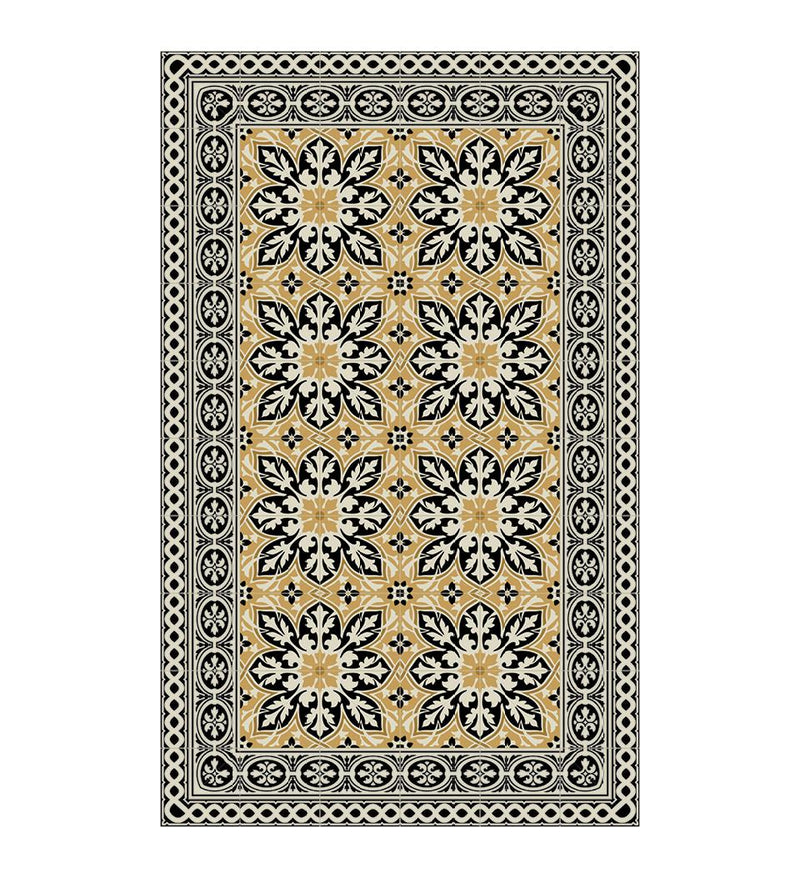 India Sunflower Vinyl rug