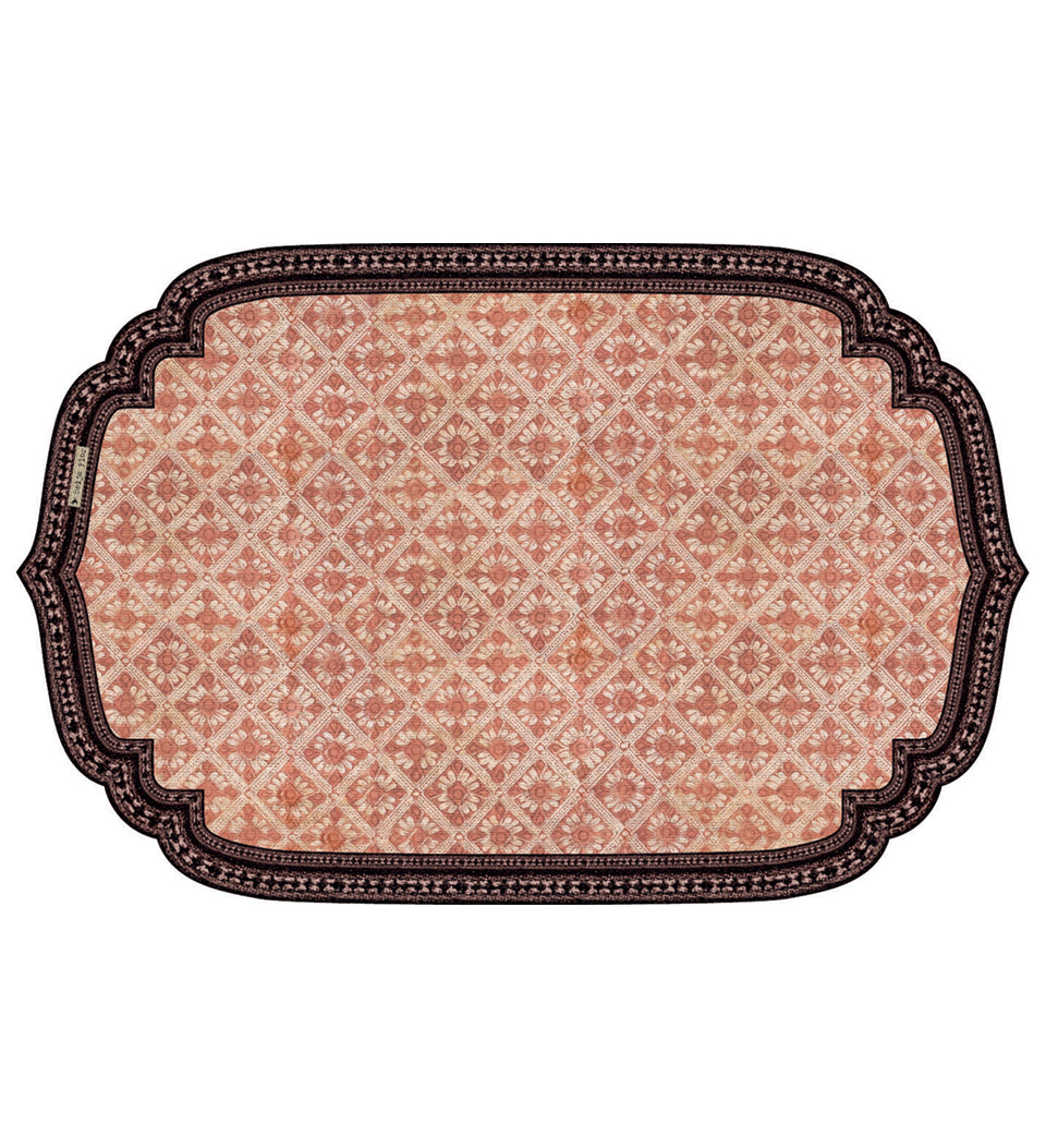 beija Bohemian Garden Vinyl Round Placemat