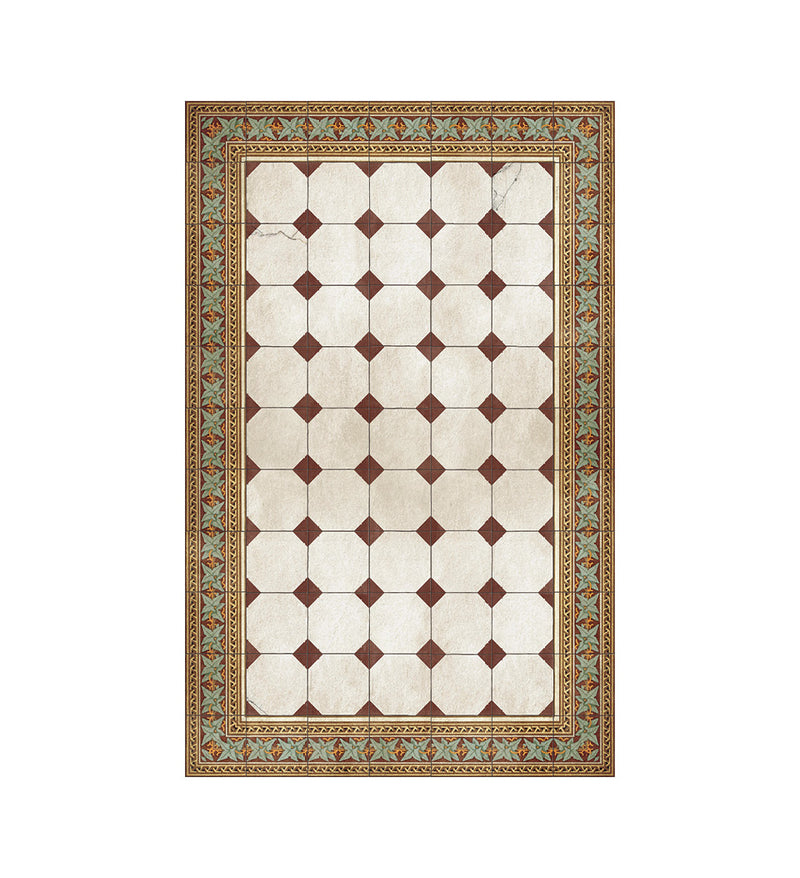 Italianate Rug Italiano Merlot Vinyl Rug - Beija Flor – Beija Flor World