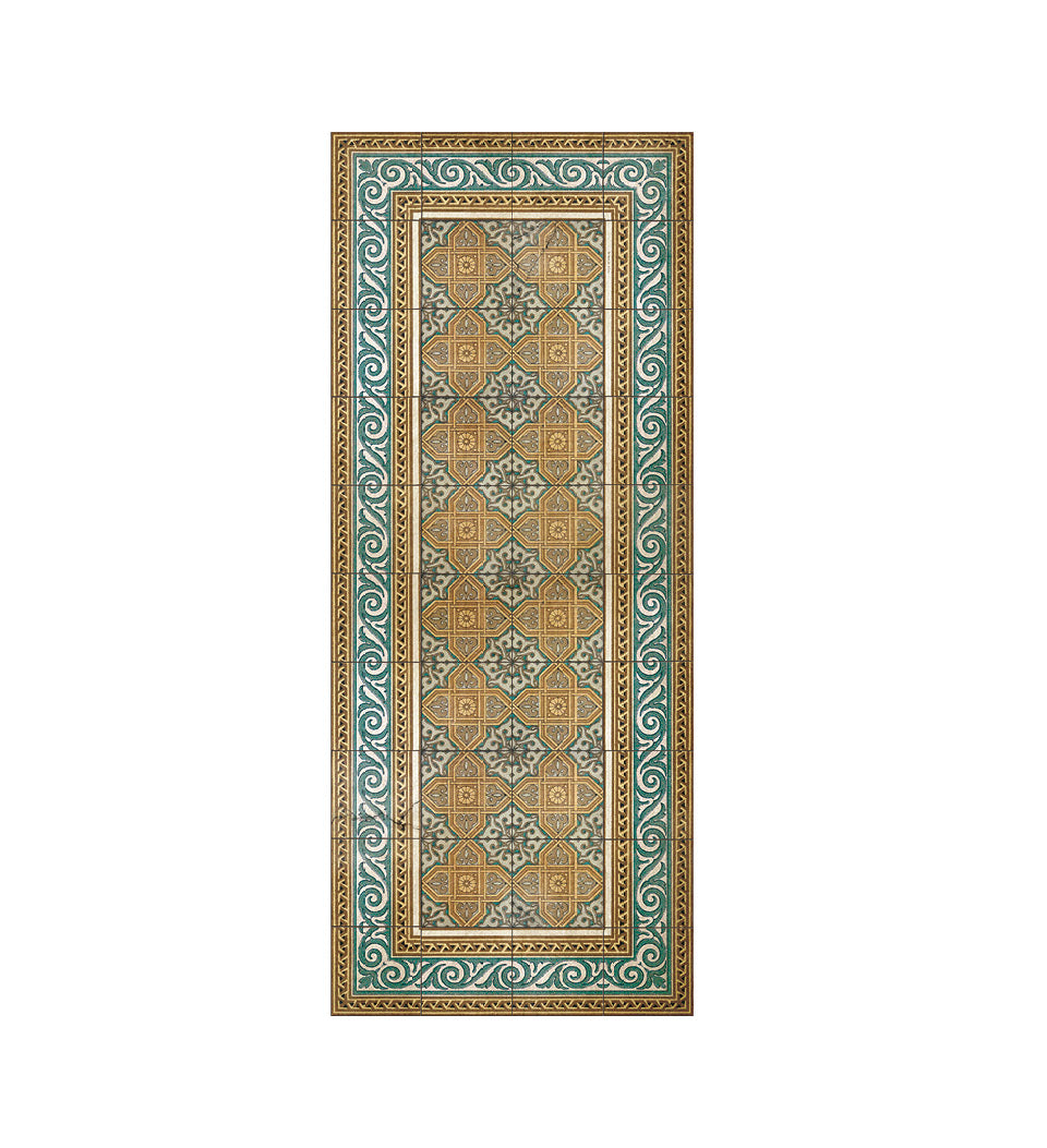 Lucas Gold Vinyl Rug