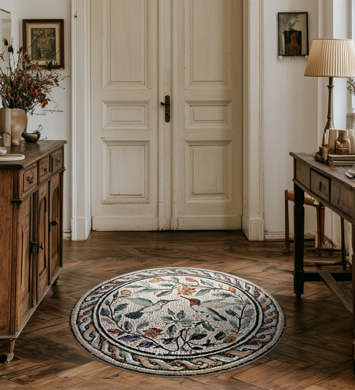 Tivoli Round Vinyl Rug