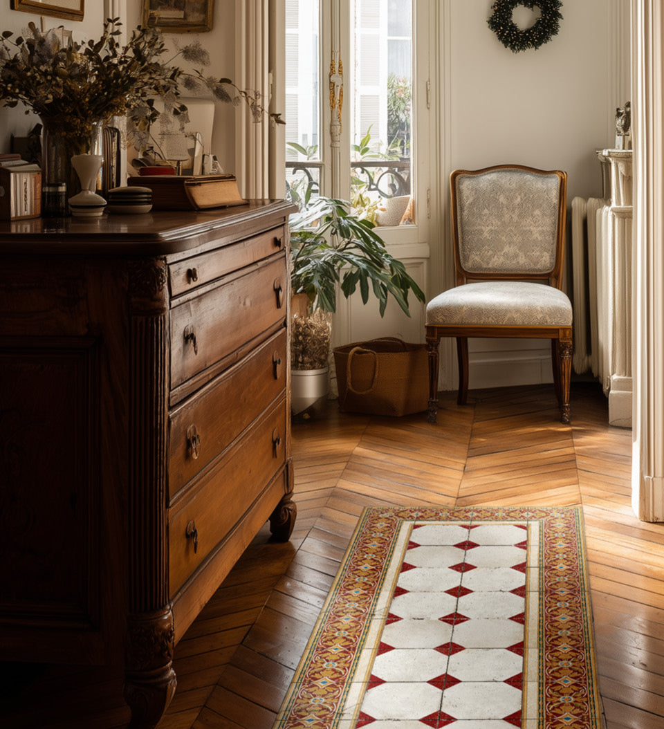 Tapis en vinyle antique Isabel