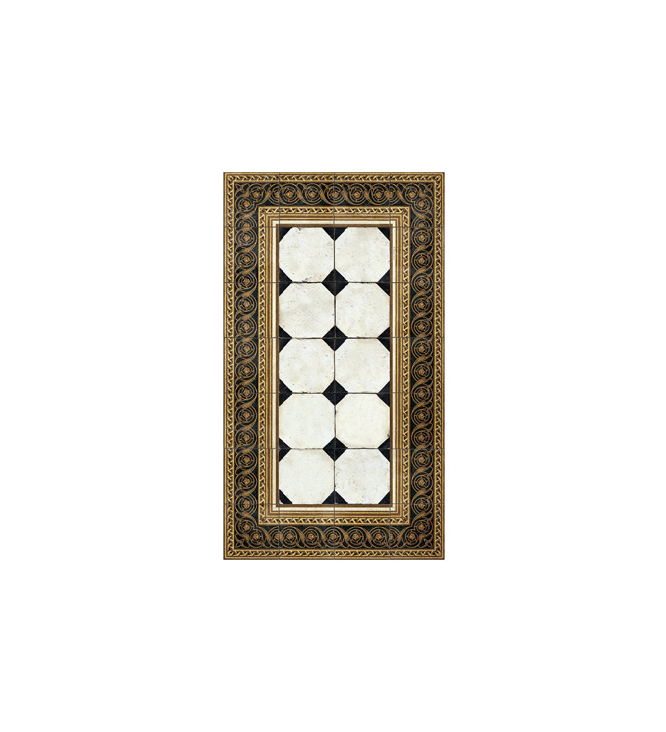 Italiano Ink Antique Vinyl Rug