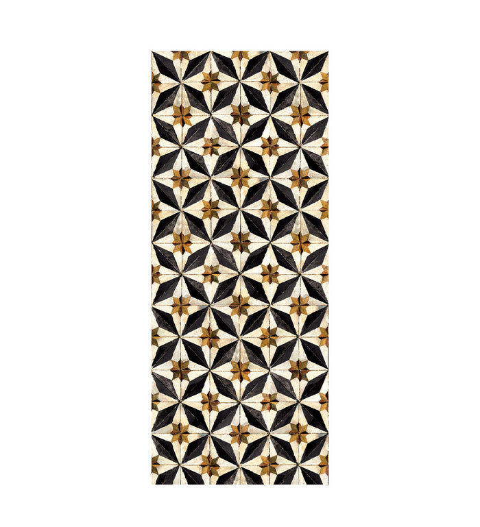 Luccy Black Antique MODU Vinyl Rug