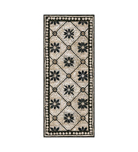 Tapis en vinyle antique Borgo Bordeaux