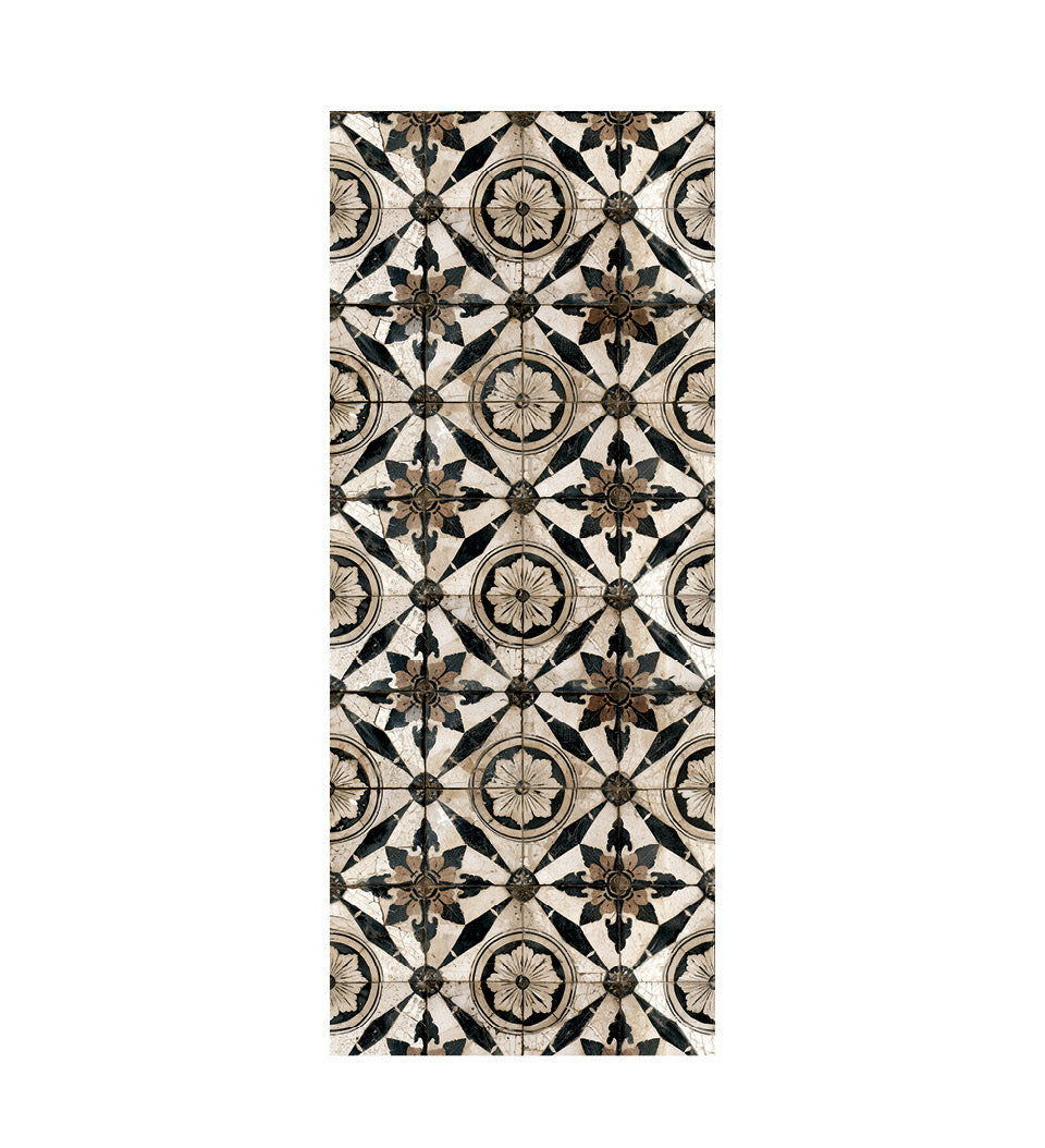 Borgo Lily Noir Antique - Tapis de sol en vinyle Modu