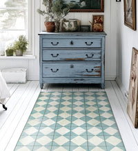 Gambit Cyan - Modu Vinyl Rug