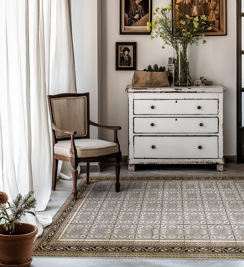 Tapis en vinyle antique Isabel
