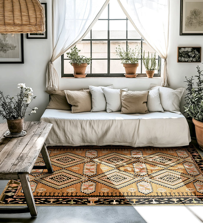 Tapis en vinyle d'automne Kilim