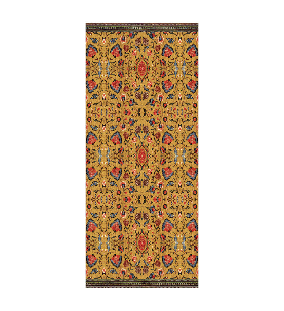 Bohemian Garden Gold Vinyl Rug