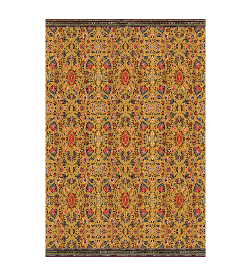 Bohemian Garden Gold Vinyl Rug