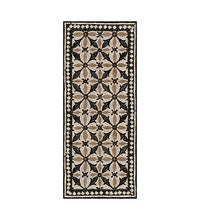Tapis en vinyle antique Borgo Bordeaux