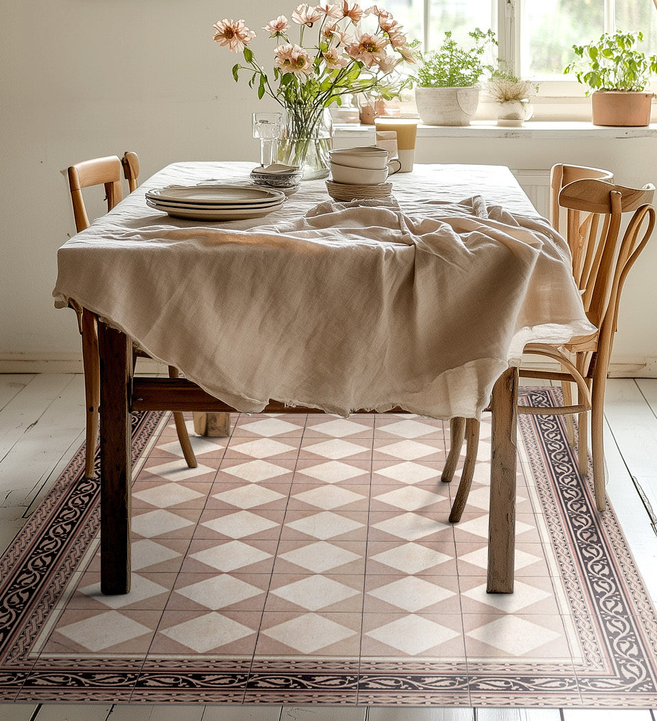 beija Gambit Blush Vinyl Rug